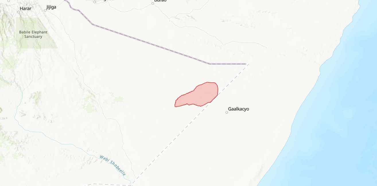 Map of tropical important plant area site of Bokh