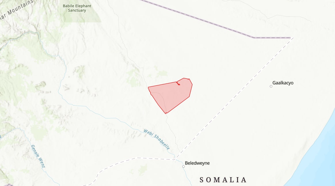 Map of tropical important plant area site of Werder