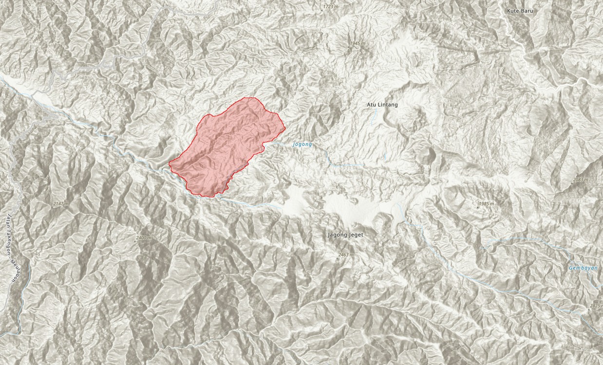Map showing location of Berawang-Baro in Sumatra