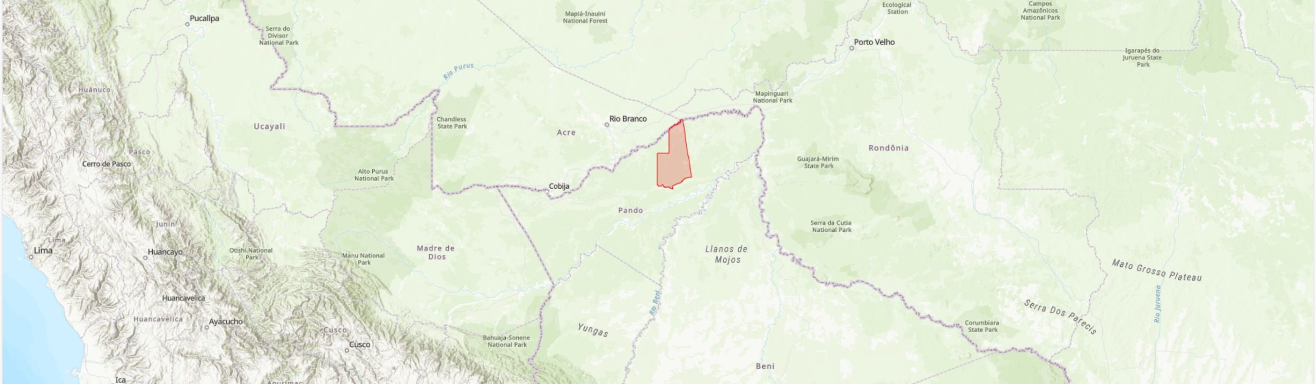 TIPAS-Bolivia-Área Natural de Manejo Integrado Bosque Escondido de Ingavi IPA boundary map