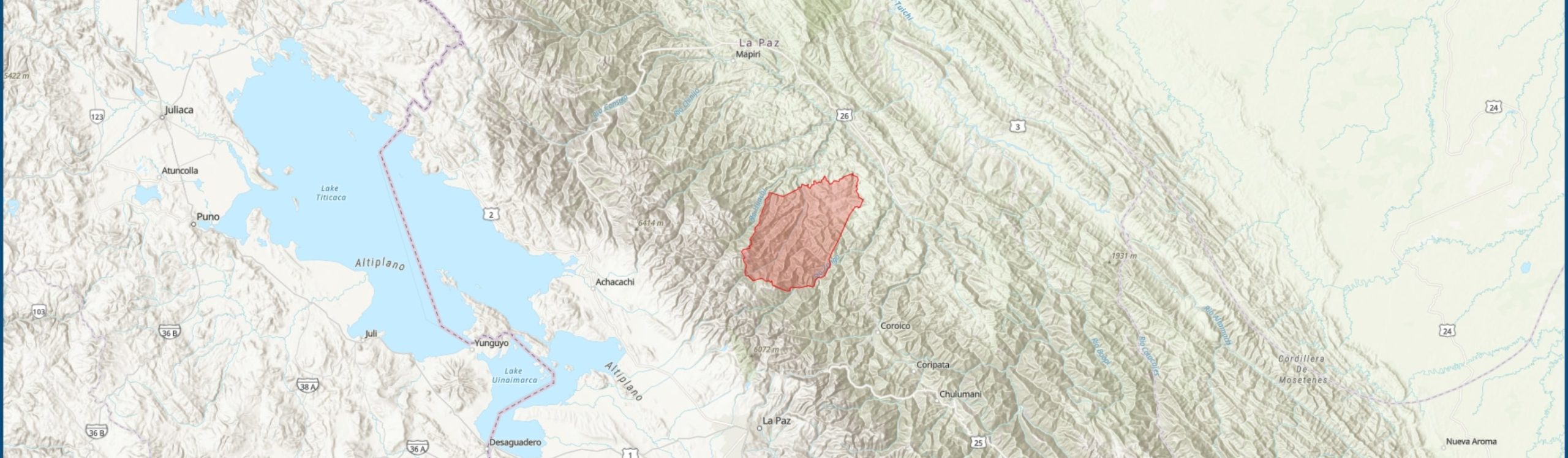 TIPAS-Bolivia-Área Natural de Manejo Integrado Guanay IPA boundary map