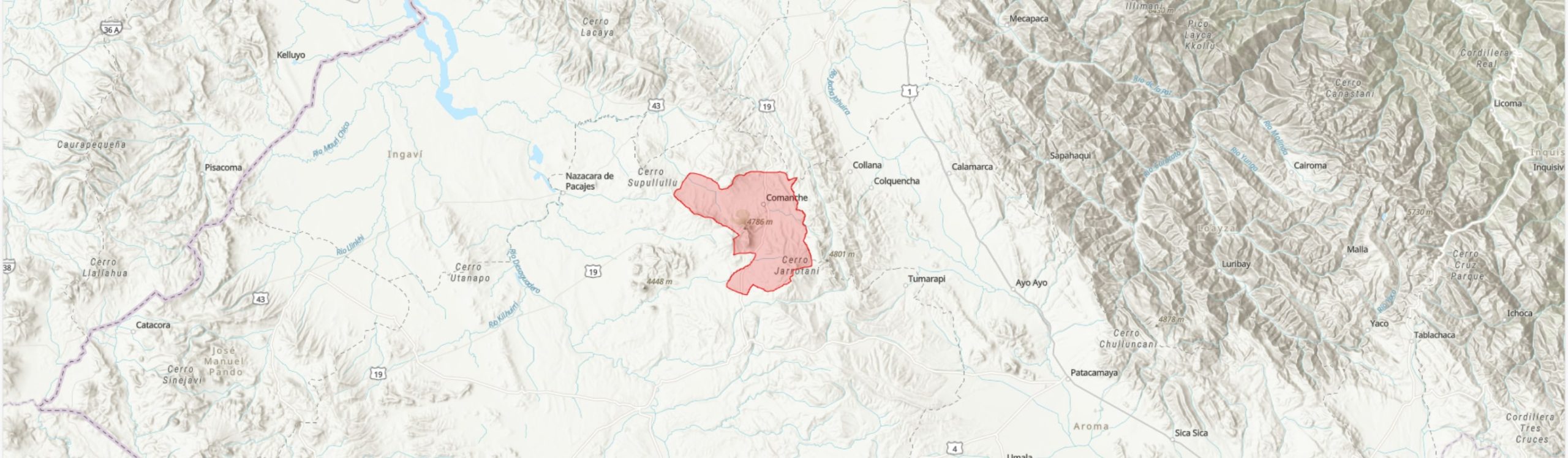 TIPAS-Bolivia-Comanche IPA boundary map