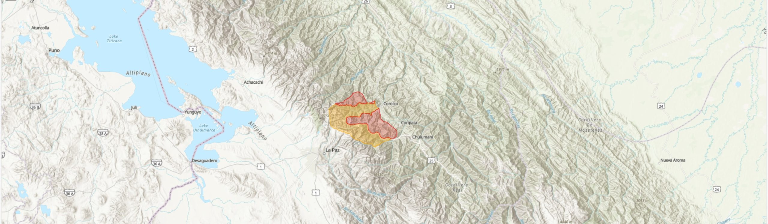 TIPAS-Bolivia-Cotapata y Río Negro IPA boundary map