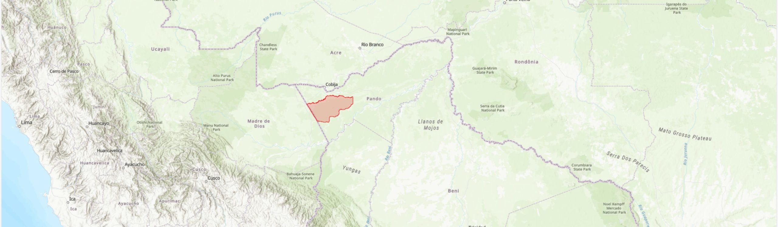 TIPAS-Bolivia-Filadelfia Norte IPA boundary map