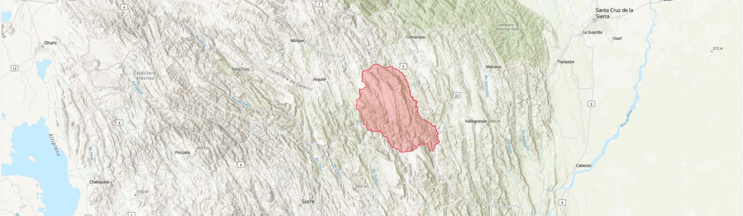 TIPAS-Bolivia-Pasorapa IPA boundary map