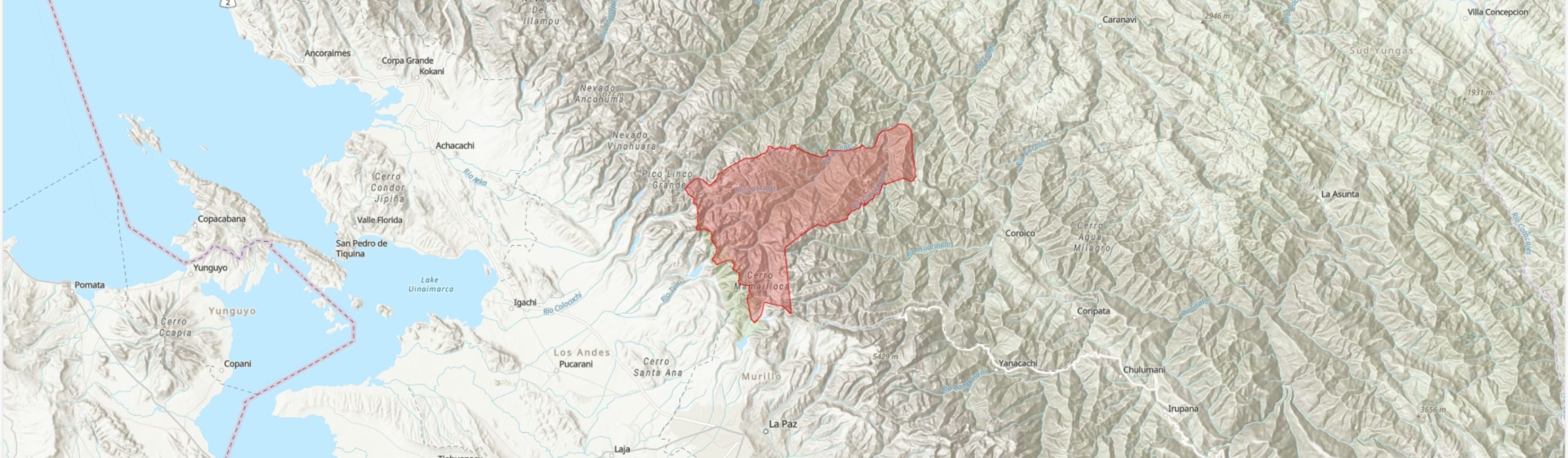 TIPAS-Bolivia-Valle de Zongo IPA boundary map