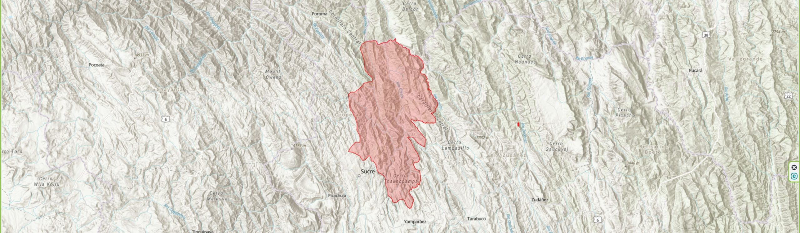 TIPAS-Bolivia-Valles Orientales de Sucre IPA boundary map